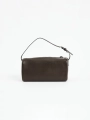 LIBLUB 90's Classic Top Handle Bag in Leather | Women's Small Bag Brown - LIB LUZ