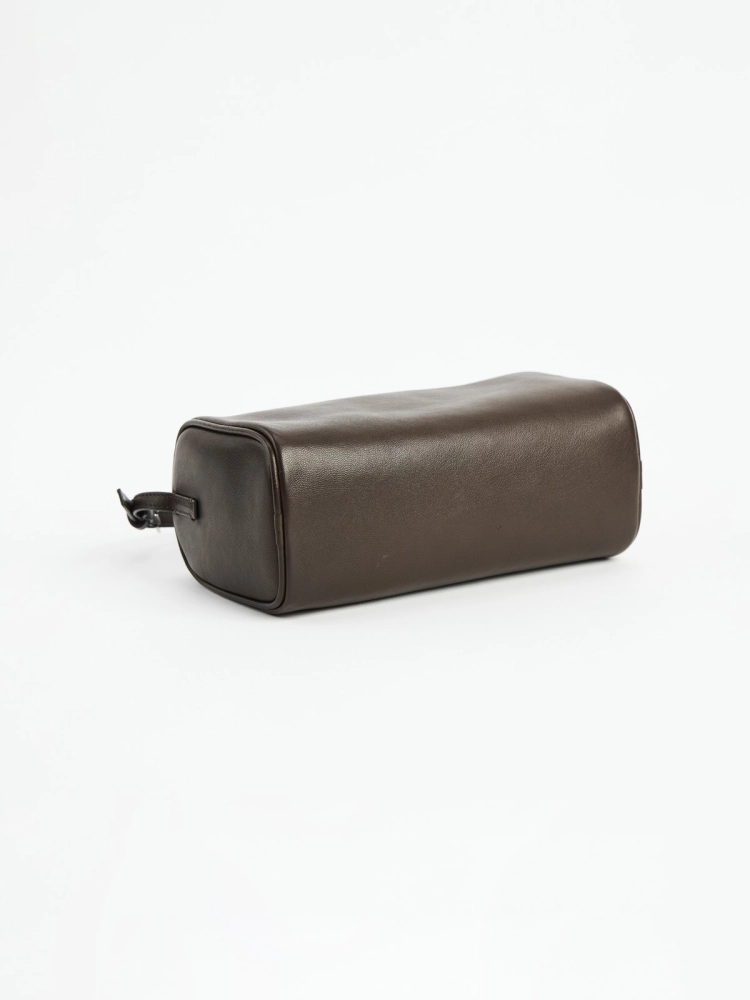 LIBLUB 90's Classic Top Handle Bag in Leather | Women's Small Bag Brown - LIB LUZ