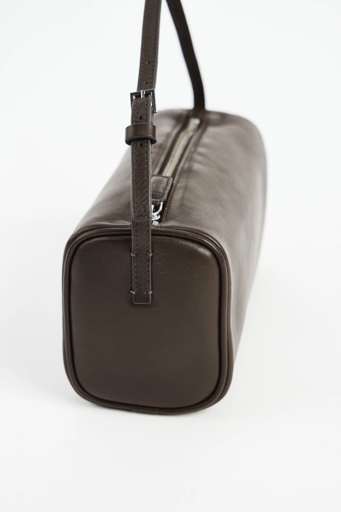LIBLUB 90's Classic Top Handle Bag in Leather | Women's Small Bag Brown - LIB LUZ