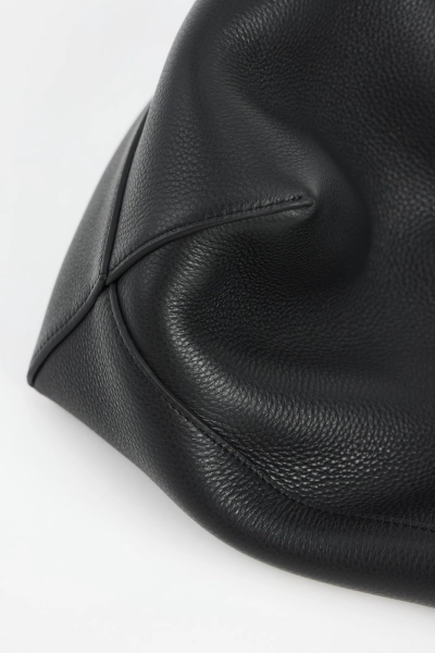 LIBLUZ Medium Classic Shoulder Bag in Leather Black - LIB LUZ