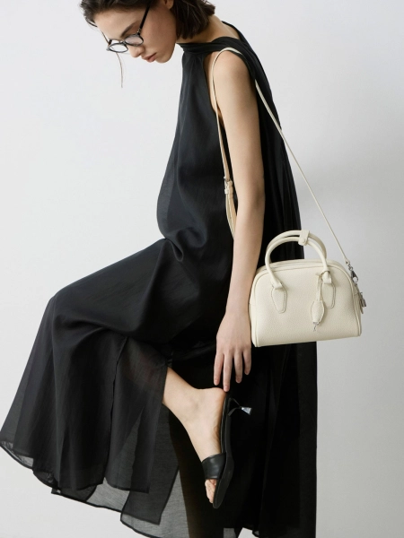 LIBLUB 90's Classic Top Handle Bag in Leather - LIB LUZ 2
