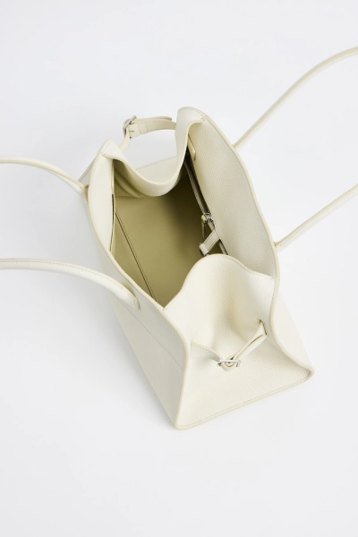 LIBLUZ Margaux Shoulder 12 Bag in Leather Ivory - LIB LUZ