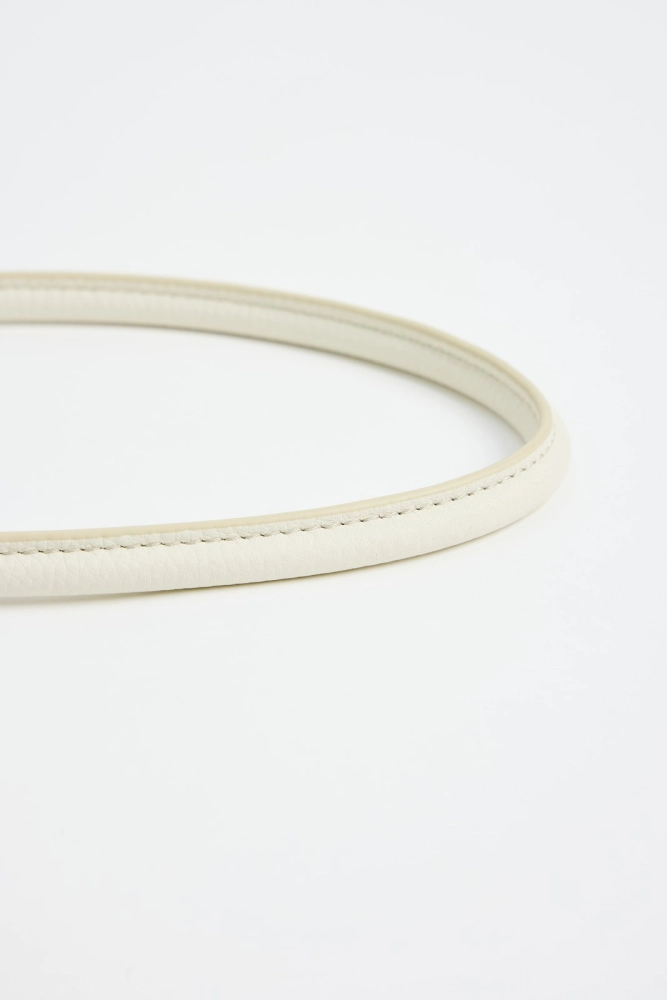 LIBLUZ Margaux Shoulder 12 Bag in Leather Ivory - LIB LUZ