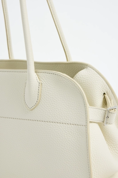 LIBLUZ Margaux Shoulder 12 Bag in Leather Ivory - LIB LUZ