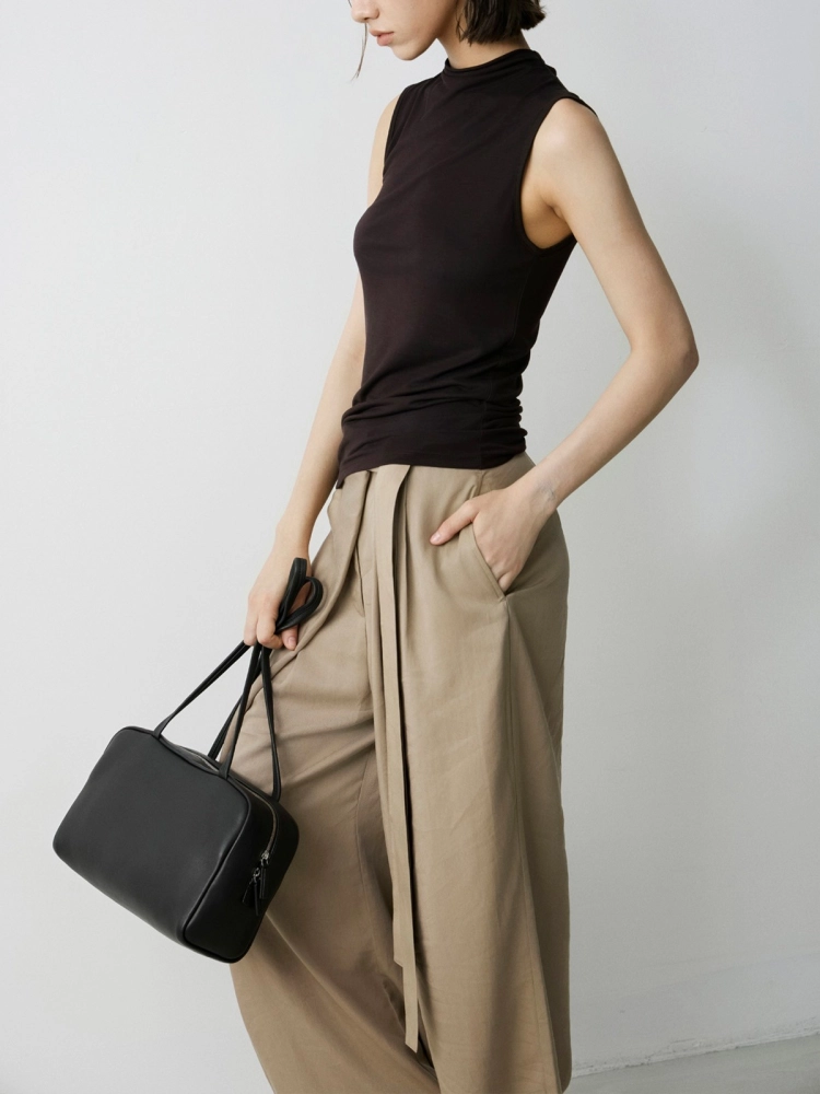 LIBLUZ Astra Bowling Bag in Leather Black - LIB LUZ