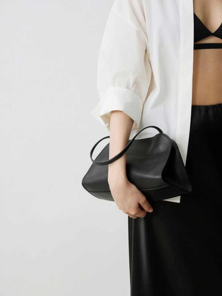 LIBLUZ Margaux 12 Shoulder Bag in Leather Black - LIB LUZ