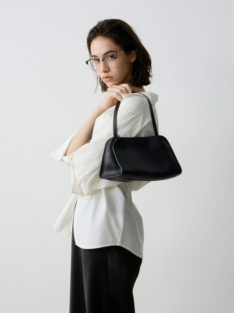 LIBLUZ Margaux 12 Shoulder Bag in Leather Black - LIB LUZ