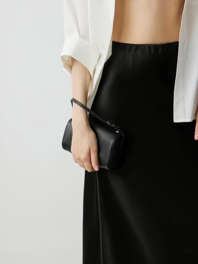 LIBLUB 90's Classic Top Handle Bag in Leather | Women's Small Bag - LIB LUZ